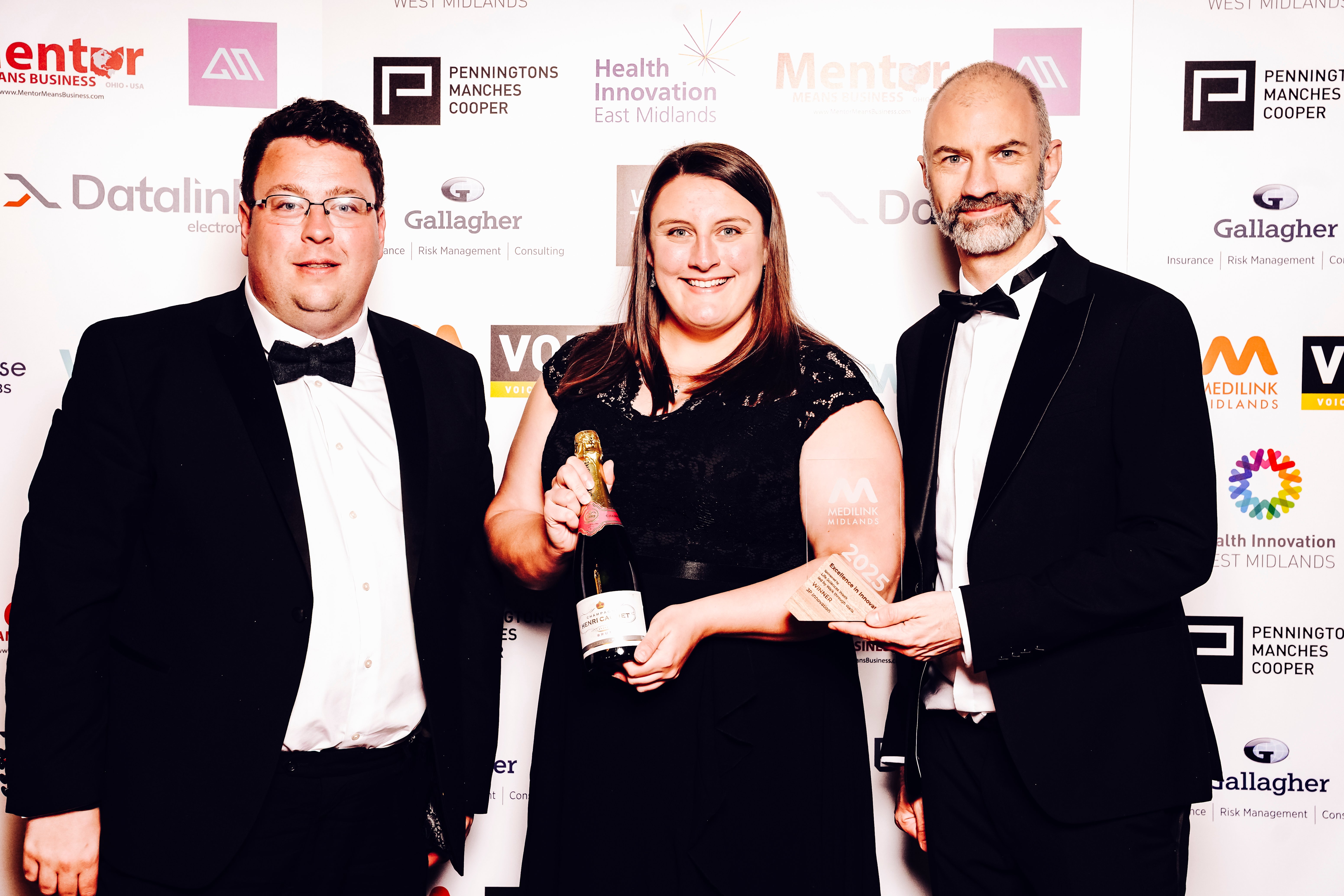 3P innovation's cryoFIL™' wins Medilink Midlands Business Award for 'Excellence in Innovation'.