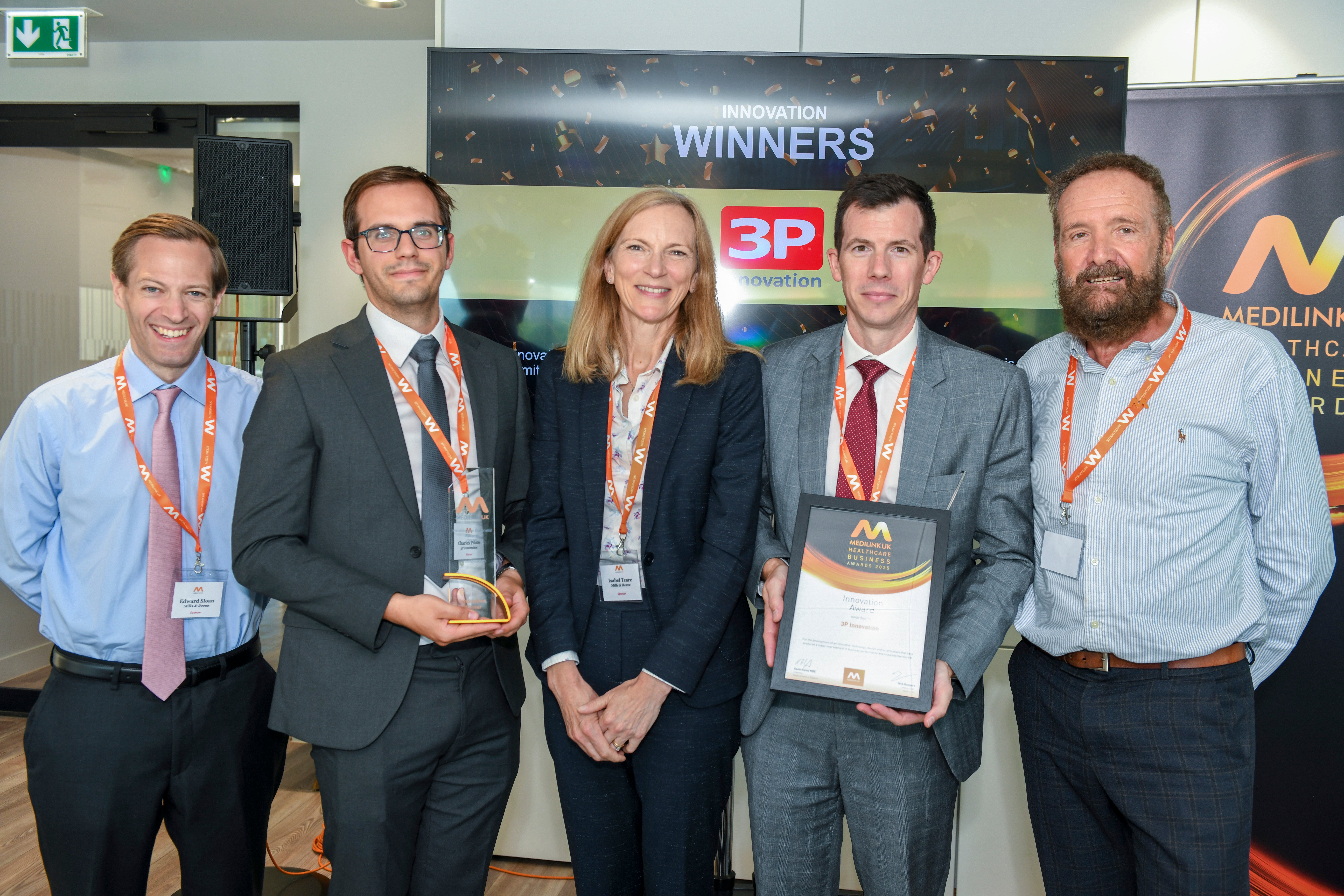 3P innovation Wins Medilink UK Award for cryoFIL® Platform